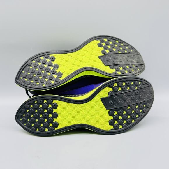 Nike Pegasus Turbo Shield Shoes Womens 8.5 Black Purple Yellow Waterproof Run - Picture 10 of 13